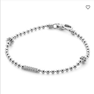 Lagos Silver Caviar Beaded Bracelet